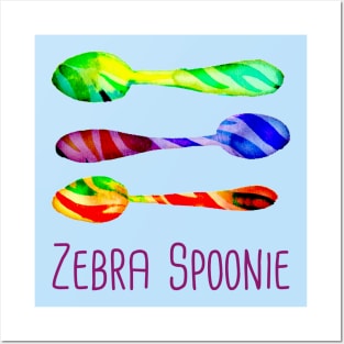 Zebra Spoonie! Posters and Art